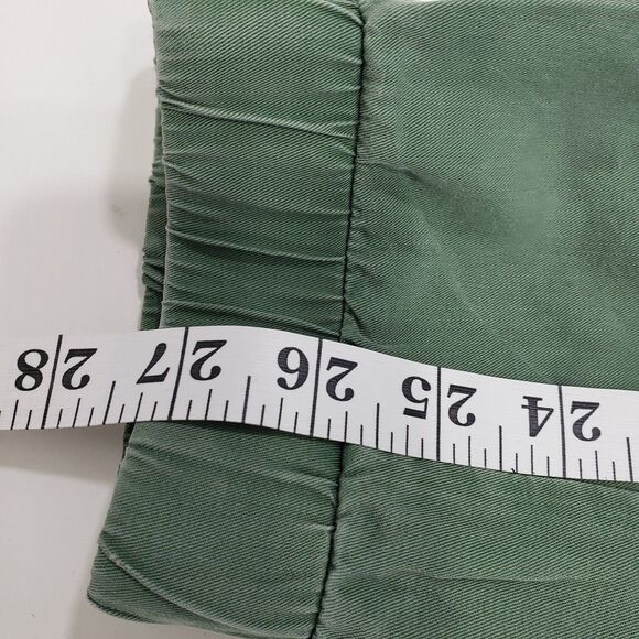 Vince Camuto Woman's 100% Lyocell Green Cargo Pants with Elastic Ankles, Medium - Picture 10 of 12